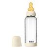 BIBS Glass Boheme Baby Bottle Round Latex 240 ml Medium Flow Ivory - 1 st