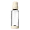 BIBS Glass Boheme Baby Bottle Round Latex 240 ml Medium Flow Ivory - 1 st