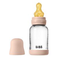 BIBS Glass Baby Bottle Round Latex 120 ml Slow Flow Blush - 1 st