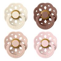 BIBS Boheme Latex Ivory/Blush/Woodchuck/Blossom 4-pack - Flera storlekar
