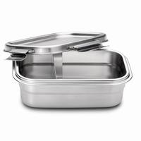 Biogan Lunchlåda i rostfritt stålstål 2 fack 0,75 L - 1 st