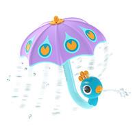 Yookidoo Fill 'N' Rain Peacock Umbrella Purple - 1 st