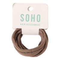 SOHO Alena Hårsnoddar Brun - 6 st