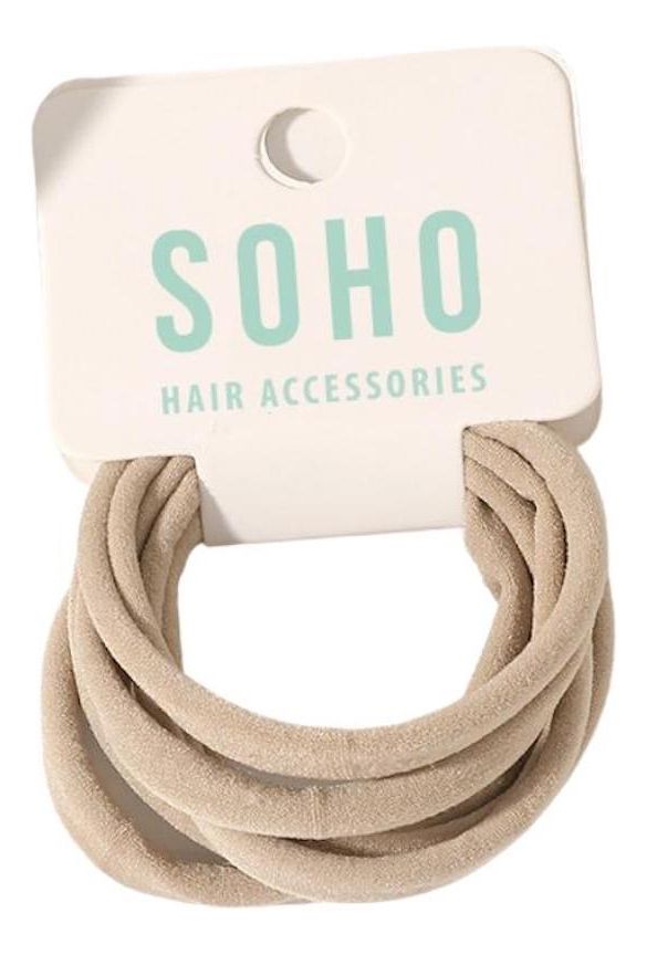 Alena Hårsnoddar Beige - 6 st
