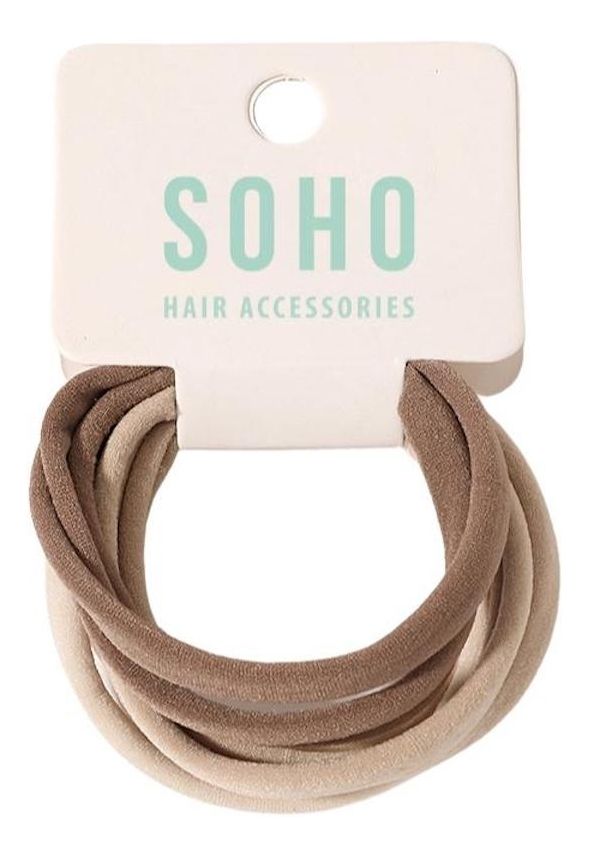 Alena Hårsnoddar Beige Mix - 6 st
