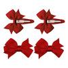 SOHO Ayla Rosett Hårspänne Cherry Red - 4 st