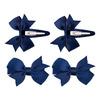 SOHO Ayla Rosett Hårspänne Denim - 4 st