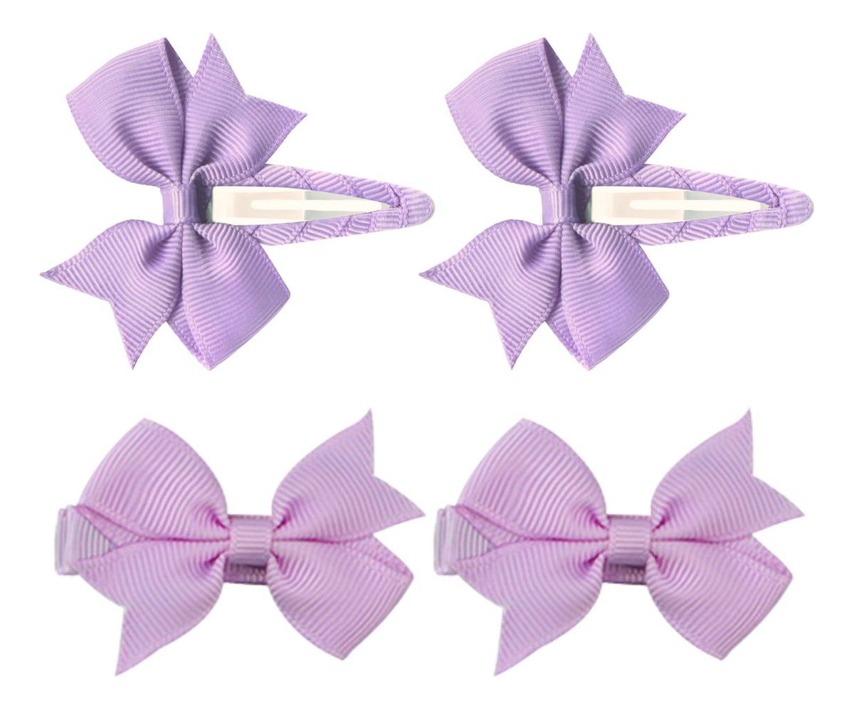 Ayla Rosett Hårspänne Light Lavender - 4 st