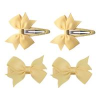 SOHO Ayla Rosett Hårspänne Sunglow - 4 st