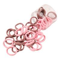 SOHO Julie Hårsnoddar Rosa/Brun - 25 st