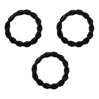 SOHO Karoline Hårsnoddar Svart - 3 st