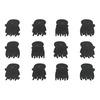 SOHO Lucca Mini Hårklämmor Svart - 12 st