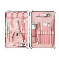 UNIQ 18-i-1 Manicure / Grooming Kit Rosaguld - 18 st