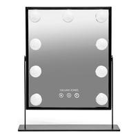 Gillian Jones Makeup Artist Mirror med 9 kraftiga LED-lampor - Svart - 1 st