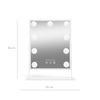 Gillian Jones Makeup Artist Mirror med 9 kraftiga LED-lampor- Vit - 1 st