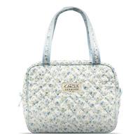 Karen Necessär med handtag i blå småblommig quilt - 1 st