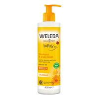 Weleda Calendula Baby Shampoo & Body Wash - 400 ml
