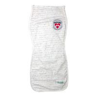 Woombie Swaddle Sock sovpåse utan blixtlås, grå-vitrandig (0–3 mån.) – 1 st