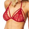 NORTIE Set med BH och trosor med öppning, Röd - Onesize
