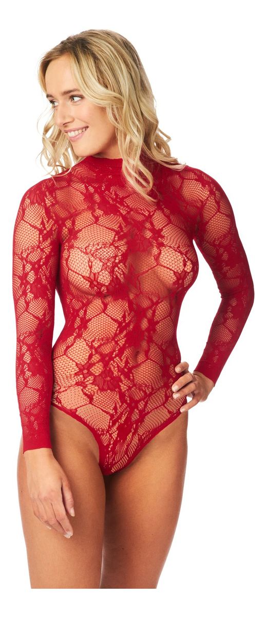 Riga Blonde Grenlös Bodystocking - Röd - 1 st