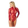 NORTIE Riga Blonde Grenlös Bodystocking - Röd - 1 st