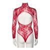 NORTIE Riga Blonde Grenlös Bodystocking - Röd - 1 st