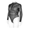 NORTIE Gry Bodystocking, öppen - Plus Size