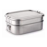 Biogan Matlåda Rostfritt Stål 2 lager 1,25 L + 1 L - 1 st