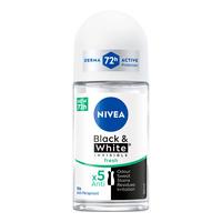 Nivea Black & White Invisible Fresh Deo Roll On - 50 ml