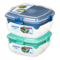 Sistema Salad Max To Go - 1,63 L - Lila