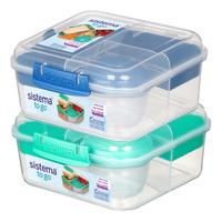 Sistema Bento Cube Lunch Blå - 1,25 L