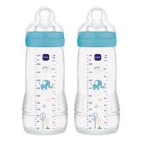 MAM Easy Active Baby Bottle 330 ml - Blue - 2 st