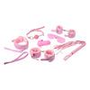 Baseks Pink Fluffy Bondageset för Nybörjare