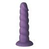 Baseks Swirly Lila Silikone Dildo 17,5 cm