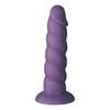 Baseks Swirly Lila Silikone Dildo 17,5 cm