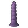 Baseks Swirly Lila Silikone Dildo 17,5 cm