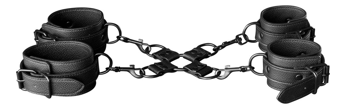 Hogtie med Manchetter Läderimitation