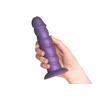 Baseks Swirly Lila Silikone Dildo 17,5 cm