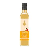 Naturesource Äppelcidervinäger med ingefära, gurkmeja och modervinäger - 500 ml