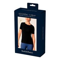 Swedish Posture T-shirt Alignment Cotton Black dam - Flera storlekar