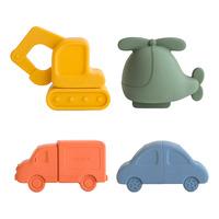 Mushie Mushie Mold Free Bath Play Set - Vehicles - 1 st