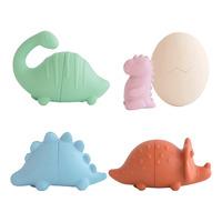 Mushie Mushie Mold Free Bath Play Set - Dinosaurs - 1 st