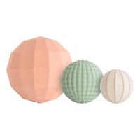 Mushie Nesting Spheres Sensory Toy - Blush - 1 st