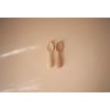 Mushie Toddler Starter Spoons Silicone - Natural/Shifting Sand - 2 st