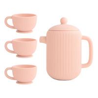 Mushie Silicone Tea Play Set - Blush - 1 st