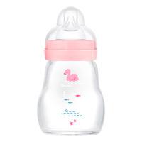 MAM Glasnappflaska 170 ml, 0 mån + - Rosa