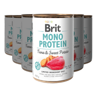 Brit Mono Protein våtfoder tonfisk & sweet potato - 6 x 400 g