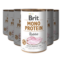 Brit Mono Protein våtfoder med kanin - 6 x 400 g