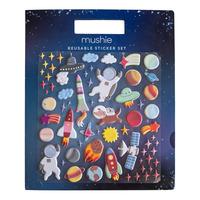 Mushie Reusable Sticker Set - Space - 1 set