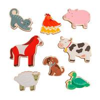 Mushie Wooden Puzzle - Farm - 1 st